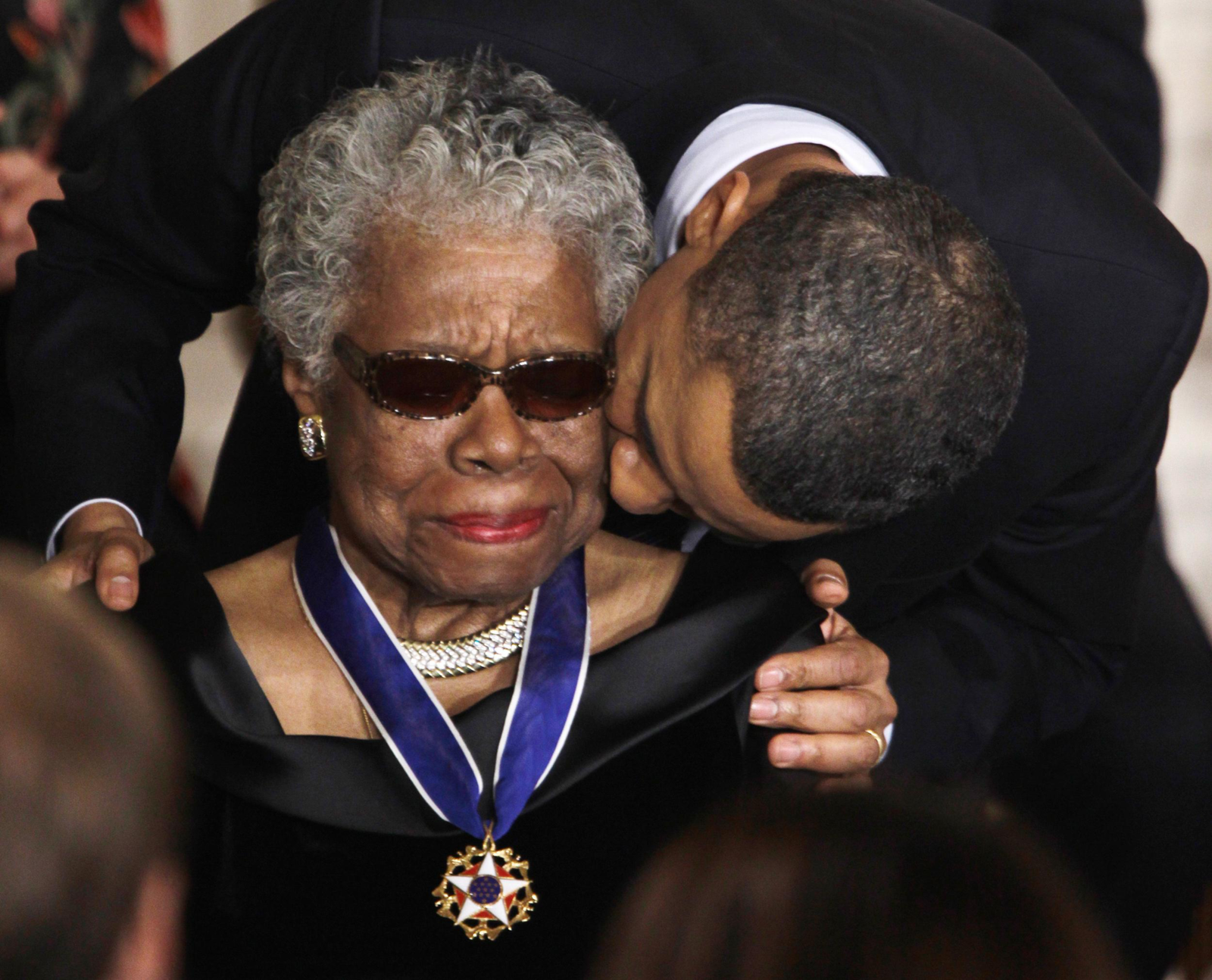 Maya Angelou Is Awarded The Presidential Medal Of Freedom