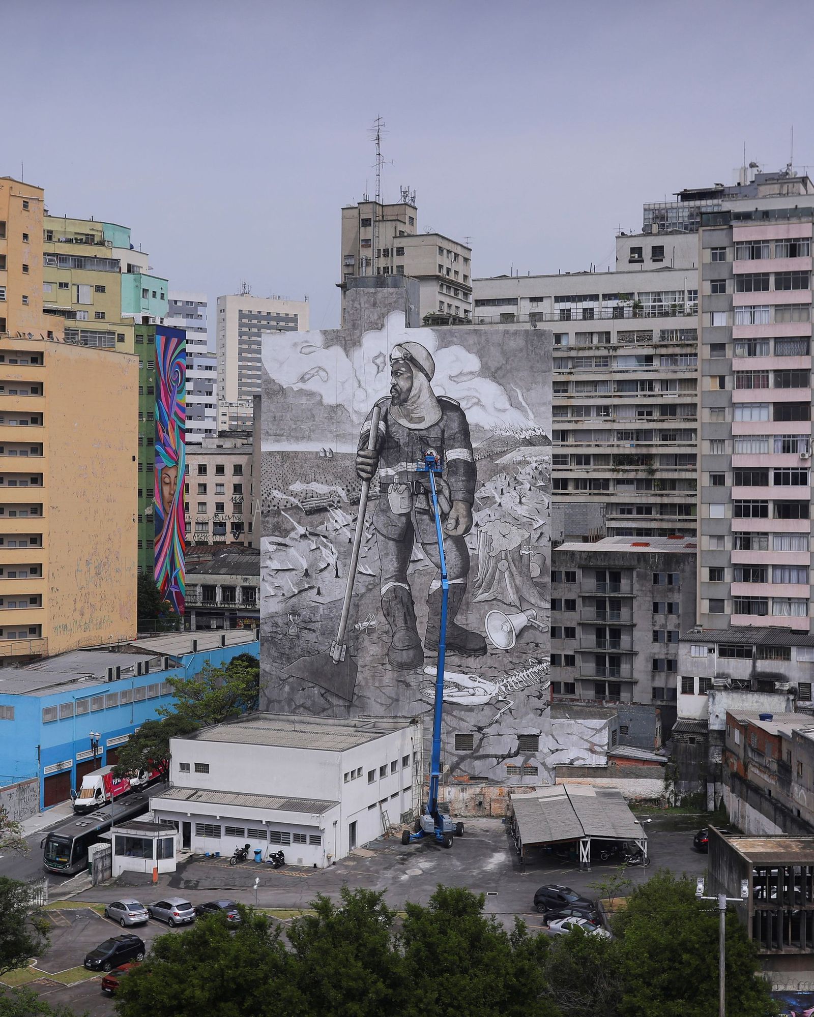 A Mural Made From Ashes