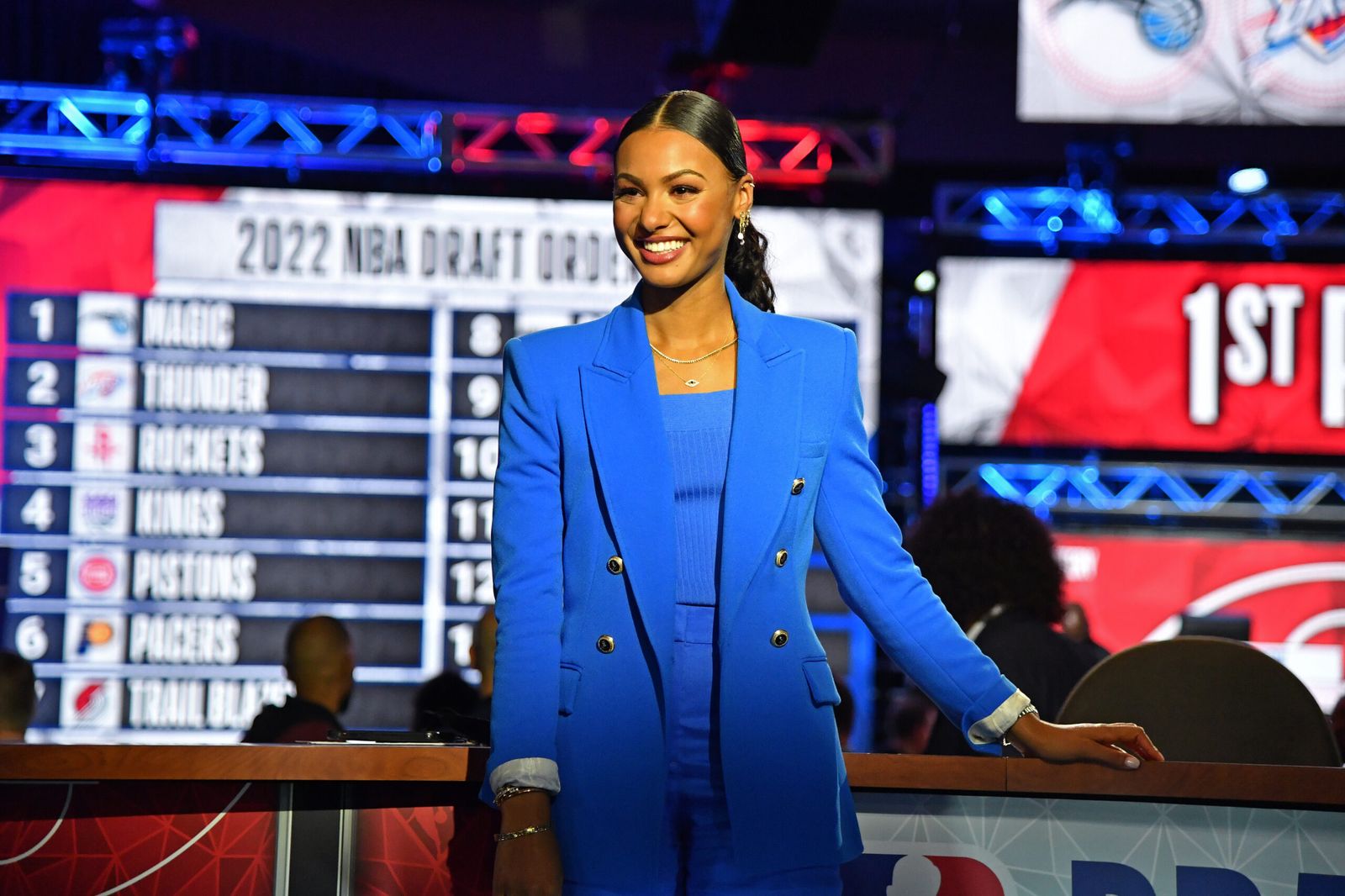 Malika Andrews Hosts The NBA Draft